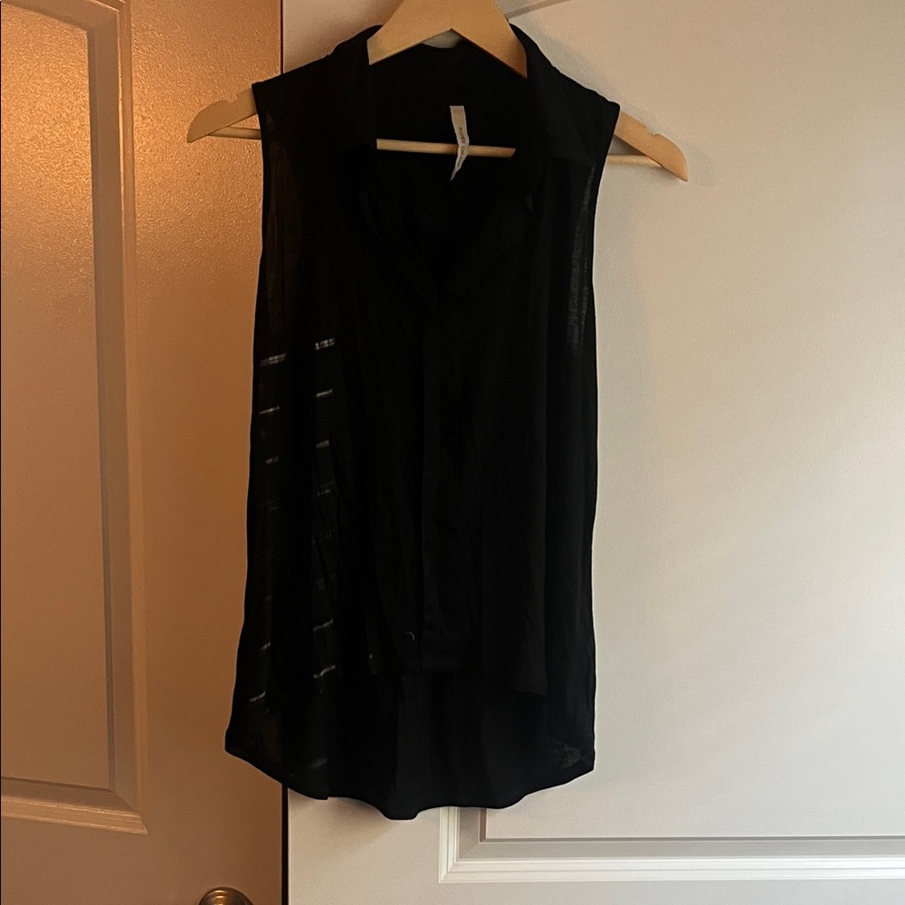 Paper Crane Black Sleeveless Tank Top